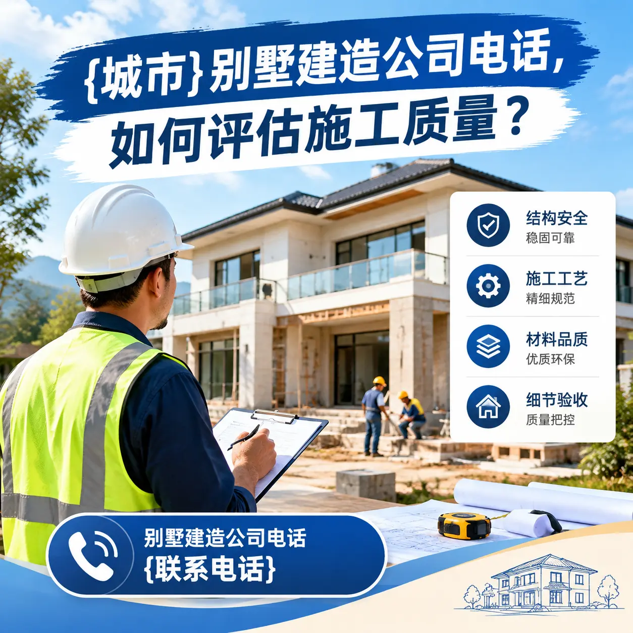 玉屏别墅建造公司电话,如何评估施工质量?