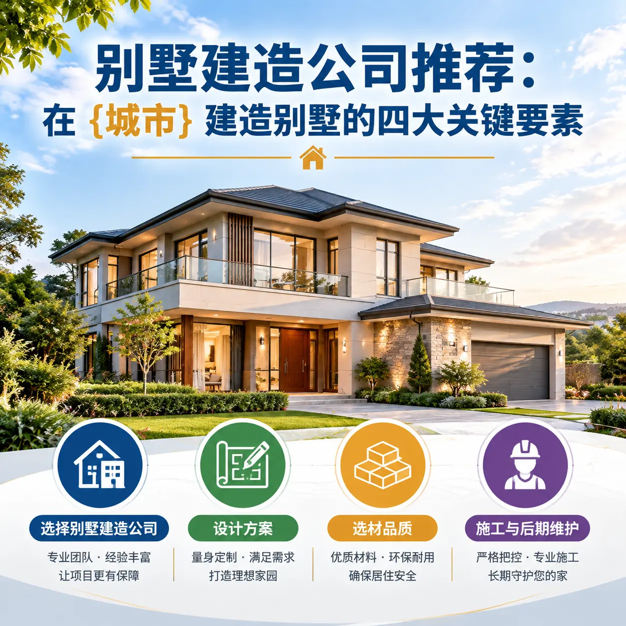 别墅建造公司推荐:在 玉屏 建造别墅的四大关键要素