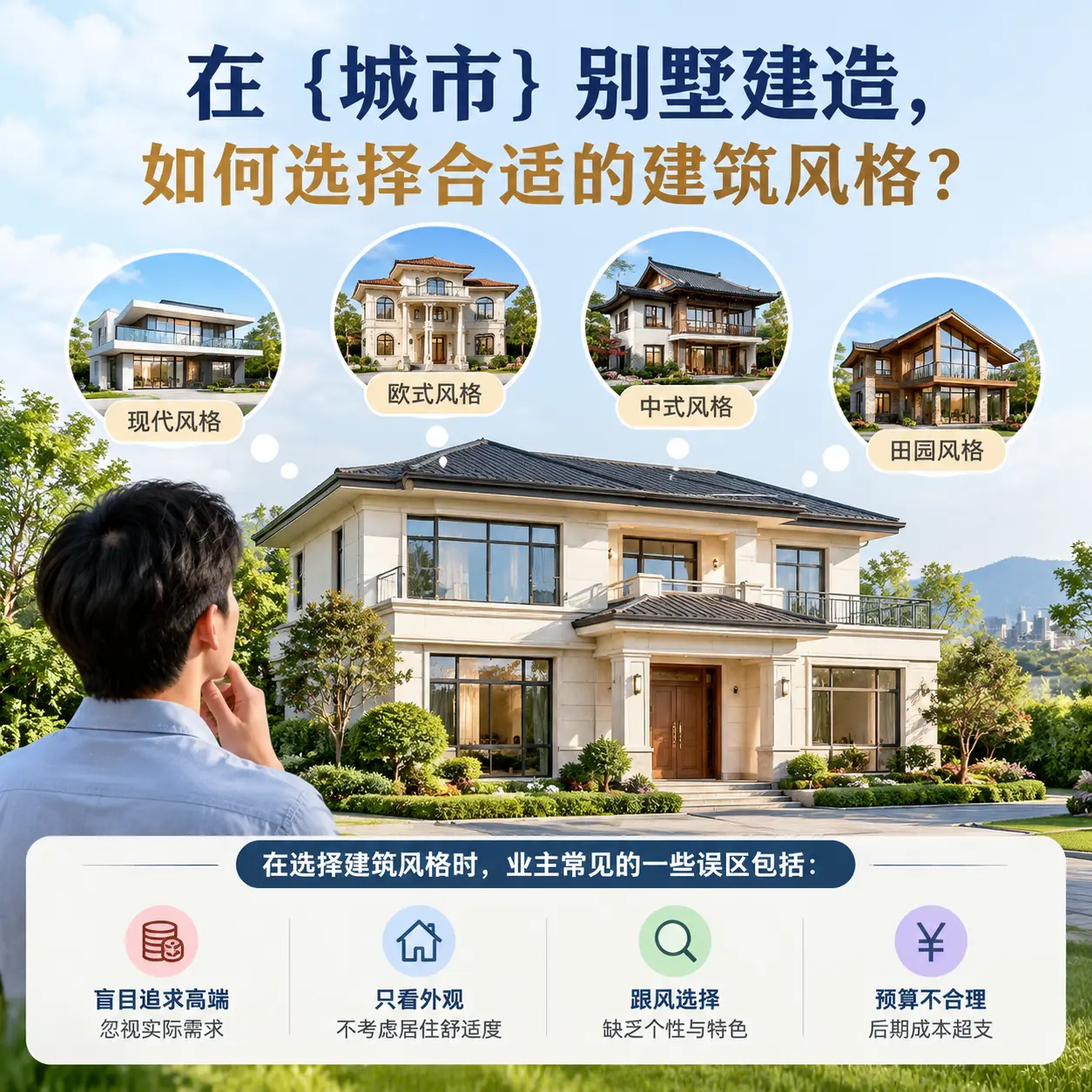 在 玉屏 别墅建造，如何选择合适的建筑风格？